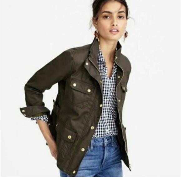 J. Crew‎ Downtown Field Jacket. Green . SizeXS (865) - Picture 1 of 13